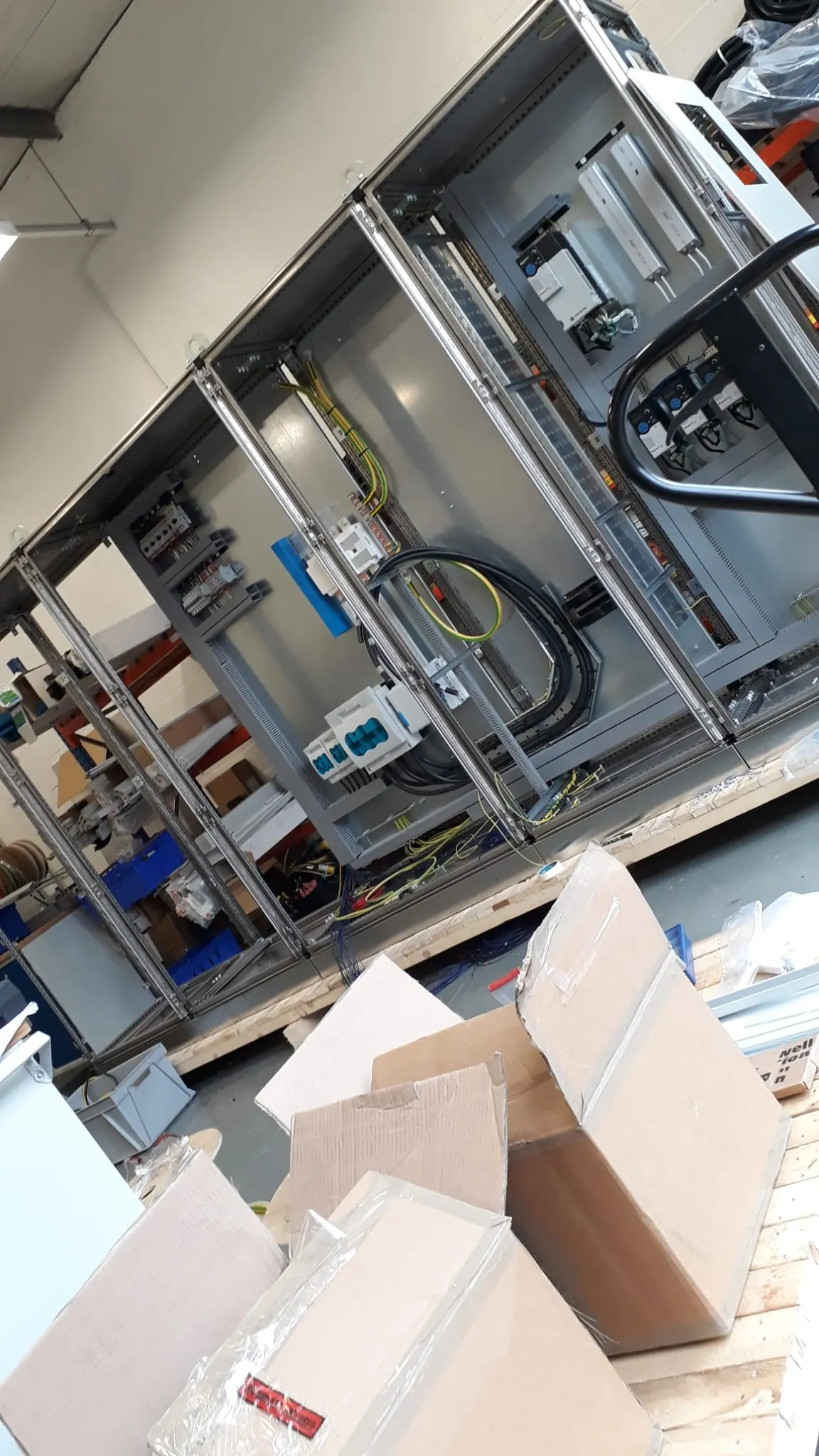 Control enclosures during the build